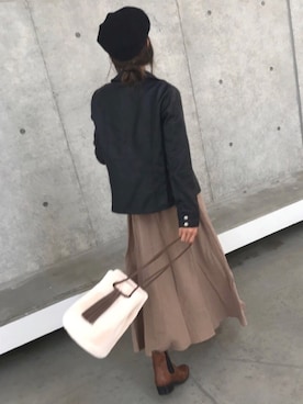 「アイテム（ワンピース、その他）」を使った、ayaさん（レディース・161cm）の秋コーディネート