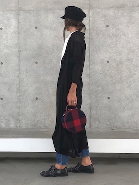 「アイテム（Tシャツ/カットソー、その他）」を使った、ayaさん（レディース・161cm）の秋コーディネート