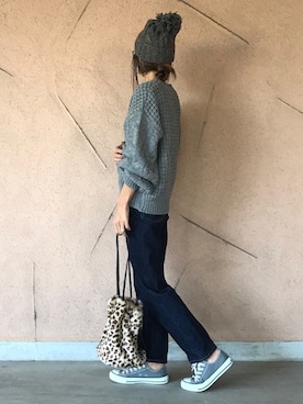 「14+（イチヨンプラス）のアイテム」を使った、ayaさん（レディース・161cm）の秋コーディネート