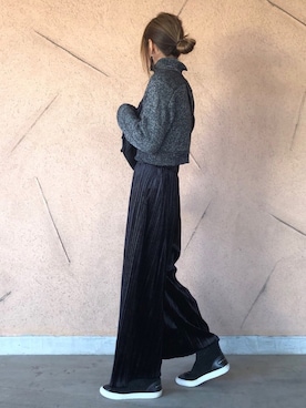 「Marc by Marc Jacobs（マークバイマークジェイコブス）のアイテム（シューズ）」を使った、ayaさん（レディース・161cm）の冬コーディネート