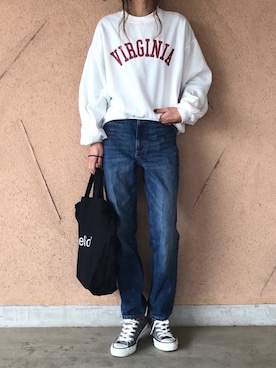 「copine（コピン）のアイテム」を使った、ayaさん（レディース・161cm）の冬コーディネート