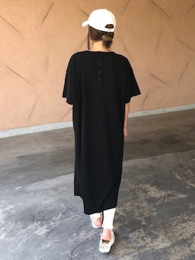 「14+（イチヨンプラス）のアイテム（キャップ）」を使った、ayaさん（レディース・161cm）の春コーディネート