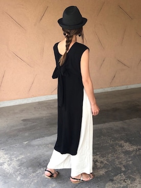 「14+（イチヨンプラス）のアイテム」を使った、ayaさん（レディース・161cm）の夏コーディネート