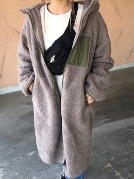 「アイテム（スウェット、その他）」を使った、ayaさん（レディース・161cm）の冬コーディネート