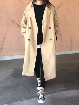 「copine（コピン）のアイテム」を使った、ayaさん（レディース・161cm）の冬コーディネート