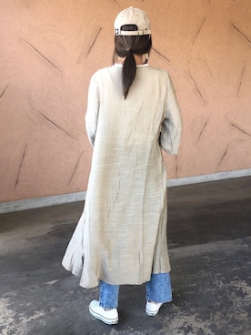 「アイテム（カーディガン/ボレロ、その他）」を使った、ayaさん（レディース・161cm）の春コーディネート