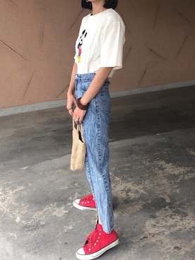 「copine（コピン）のアイテム（リング）」を使った、ayaさん（レディース・161cm）の夏コーディネート