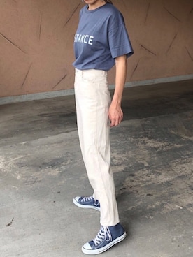 「ネイビー×ホワイト」｜ayaさん（レディース・161cm）の夏コーディネート