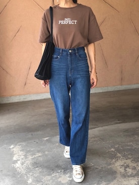 「アイテム（バングル/リストバンド）」を使った、ayaさん（レディース・161cm）の秋コーディネート