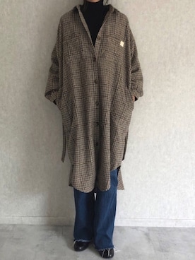 「チェック柄に恋してる」｜ayaさん（レディース・161cm）の秋コーディネート