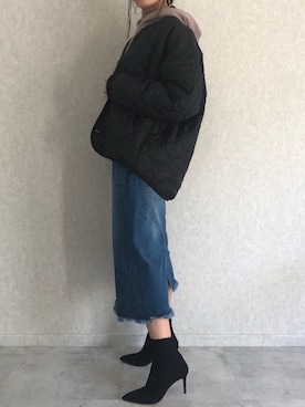 「アイテム（その他アウター、その他）」を使った、ayaさん（レディース・161cm）の秋コーディネート