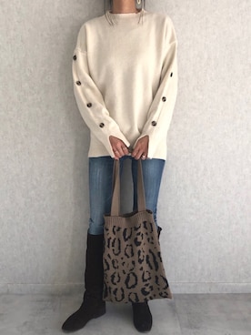 ayaさん（レディース・161cm）の冬コーディネート