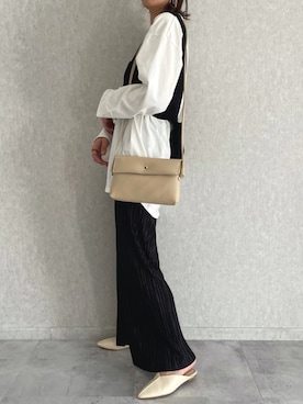 「ニットビスチェ」｜ayaさん（レディース・161cm）の春コーディネート