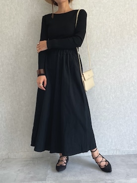 「アイテム（バングル/リストバンド）」を使った、ayaさん（レディース・161cm）の春コーディネート