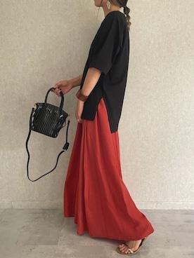 「FOREVER 21（フォーエバー トゥエンティーワン）のアイテム（シューズ）」を使った、ayaさん（レディース・161cm）の夏コーディネート