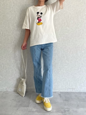 「ミッキー」｜ayaさん（レディース・161cm）の夏コーディネート