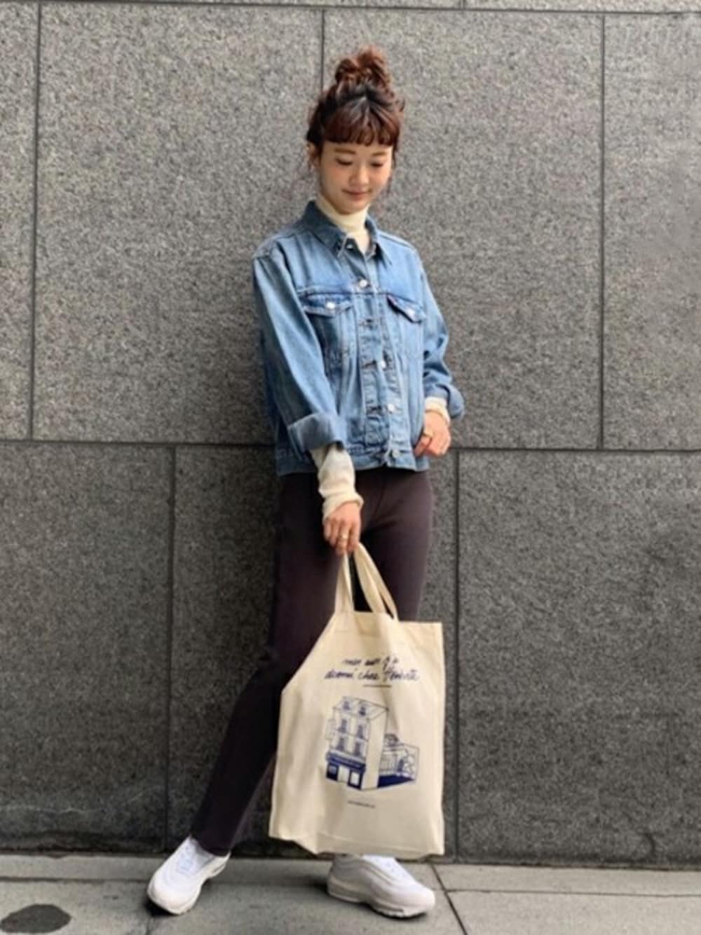 SLOBE IENA Levi's EX BOYFRIEND 　 Ｇジャン Levi's （リーバイス） EX-BOYFRIEND TRUCKER Neu Blue デニム