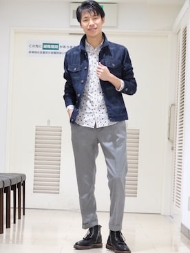 「BLACK LABEL CRESTBRIDGE（ブラックレーベル・クレストブリッジ）のアイテム（ブルゾン）」を使った、Y.Takiseさん（メンズ・175cm）の春コーディネート