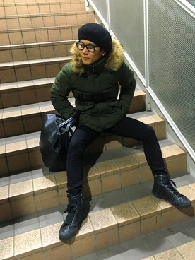 イオンモール幕張新都心ハイダウェイさん（メンズ・163cm）の冬コーディネート