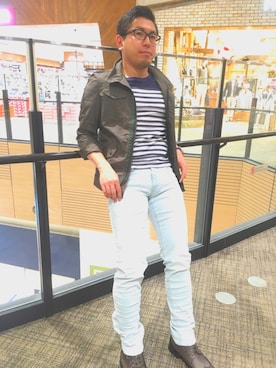 ミリタリージャケットを使った イオンモール幕張新都心 のメンズ人気ファッションコーディネート Wear