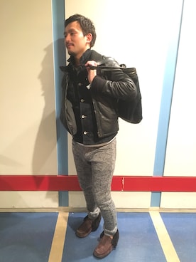 イオンモール幕張新都心ハイダウェイさん（メンズ・173cm）の冬コーディネート