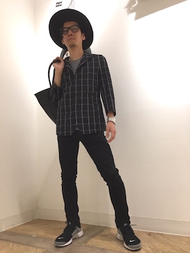 「7分袖」｜「アイテム（ジャケット/アウター）」を使った、イオンモール幕張新都心ハイダウェイさん（メンズ・173cm）の春コーディネート