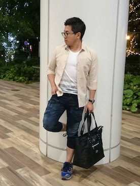 イオンモール幕張新都心ハイダウェイさん（メンズ・173cm）の夏コーディネート