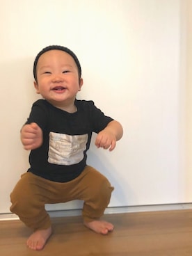 kankan と pepeさん（キッズ・80cm）の秋コーディネート