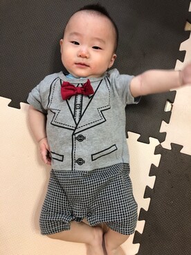 「NET（ネット）のアイテム」を使った、harurunmamaさん（キッズ・70cm）の夏コーディネート