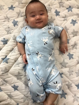 「HAKKA BABY（ハッカベビー）のアイテム」を使った、harurunmamaさん（キッズ・70cm）の夏コーディネート