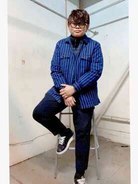 「asos（エイソス）のアイテム（ジャケット/アウター）」を使った、snappykenzoさん（メンズ・160cm）の冬コーディネート