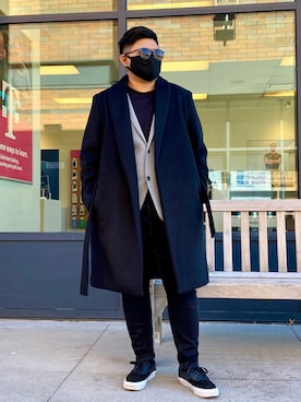 「asos（エイソス）のアイテム（その他アウター）」を使った、snappykenzoさん（メンズ・160cm）の春コーディネート
