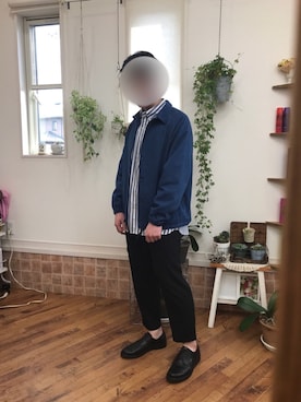 「RAGEBLUE（レイジブルー）のアイテム（その他アウター）」を使った、おかさん（メンズ・170cm）の春コーディネート