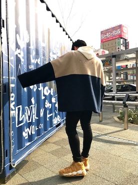 「NOISE MAKER（ノイズメーカー）のアイテム（トップス）」を使った、おかさん（メンズ・170cm）の冬コーディネート