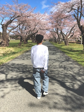 「NIKE（ナイキ）のナイキ エア マックス 95 プレミアム コントラスト ウィメンズシューズ / NIKE AIR MAX 95 PREMIUM CONTRAST（スニーカー）」を使った、xamさん（レディース・150cm）の夏コーディネート