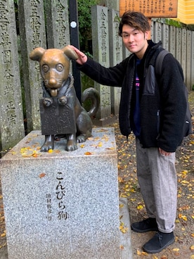 「Carhartt（カーハート）のアイテム（テーラードジャケット）」を使った、KATSUYAさん（メンズ・171cm）の冬コーディネート