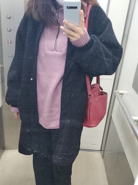 「アイテム（ブルゾン）」を使った、ちぱさん（レディース・160cm・30代）の冬コーディネート