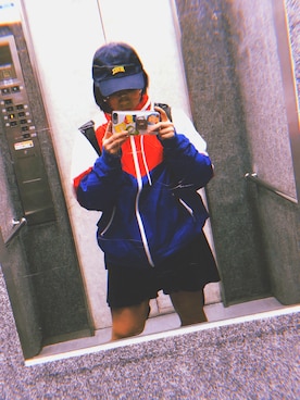 「nikeコーデ」｜「アイテム（ジャケット/アウター）」を使った、misatoさん（レディース・153cm）の冬コーディネート