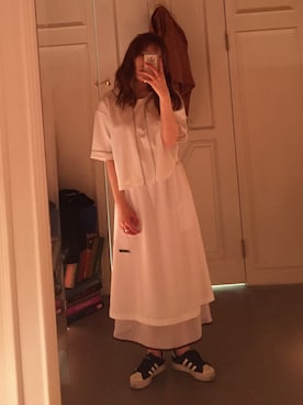 「ADER error（アーダーエラー）のアイテム（スカート）」を使った、NohGさん（レディース・159cm）の夏コーディネート