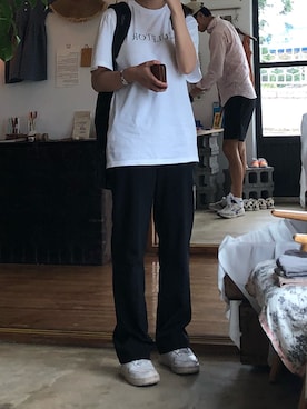 「AIN（エイン）のアイテム（パンツ）」を使った、NohGさん（レディース・159cm）の秋コーディネート