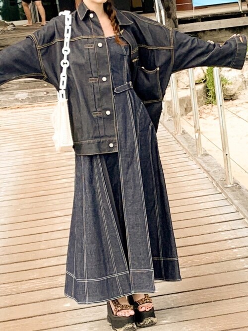 なこ Casa Flineのワンピースを使ったコーディネート Wear