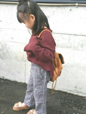 「5歳」｜「アイテム（モカシン/デッキシューズ）」を使った、るな&ひなさん（キッズ・100cm）の春コーディネート