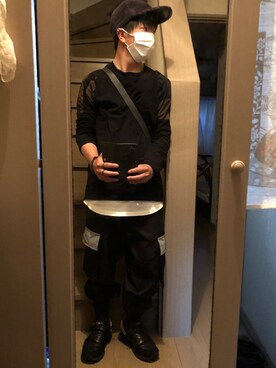 「NIR（ニーウ）のアイテム」を使った、もりんこりったさん（メンズ・155cm）の夏コーディネート