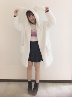 「SPINNS（スピンズ）のアイテム（トップス）」を使った、ももち・×・さん（レディース・157cm）の春コーディネート