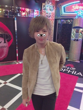 「MAGIC STICK（マジックスティック）のアイテム（ジャケット/アウター）」を使った、瑛太さん（メンズ・176cm）の春コーディネート