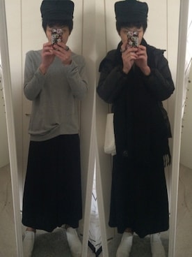 「ZUCCa（ズッカ）のアイテム（ダウンジャケット/コート）」を使った、藤枝蘭丸さん（メンズ・175cm）の春コーディネート