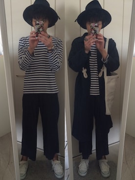 「マリン」｜「アイテム（その他アウター）」を使った、藤枝蘭丸さん（メンズ・175cm）の春コーディネート