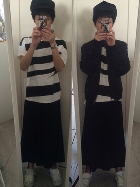 「EMODA（エモダ）のアイテム（ブルゾン）」を使った、藤枝蘭丸さん（メンズ・175cm）の春コーディネート