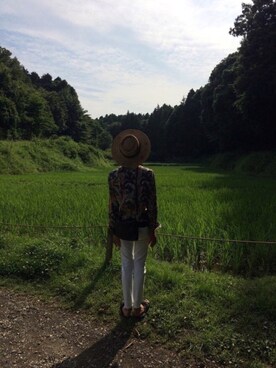 「PAUL&JOE（ポールアンドジョー）のアイテム」を使った、藤枝蘭丸さん（メンズ・175cm）の夏コーディネート