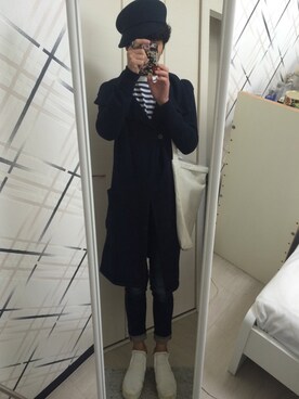 「Rodeo Crowns（ロデオクラウンズ）のアイテム（デニムパンツ）」を使った、藤枝蘭丸さん（メンズ・175cm）の秋コーディネート